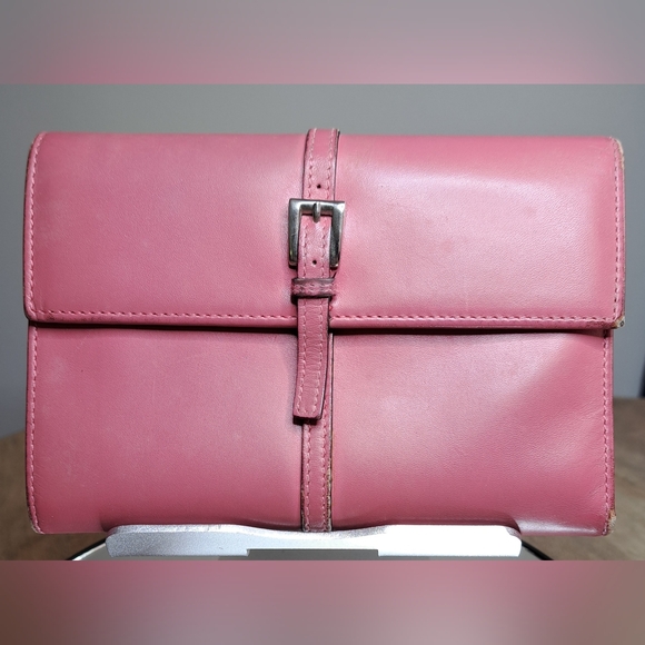 Prada Milano Pink Leather Clutch Wallet - Picture 1 of 16